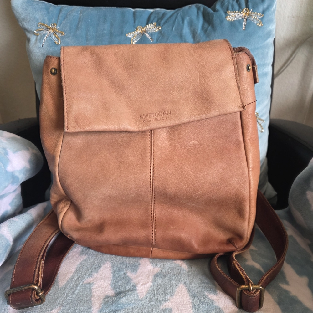 American Leather Co. Tan Backpack